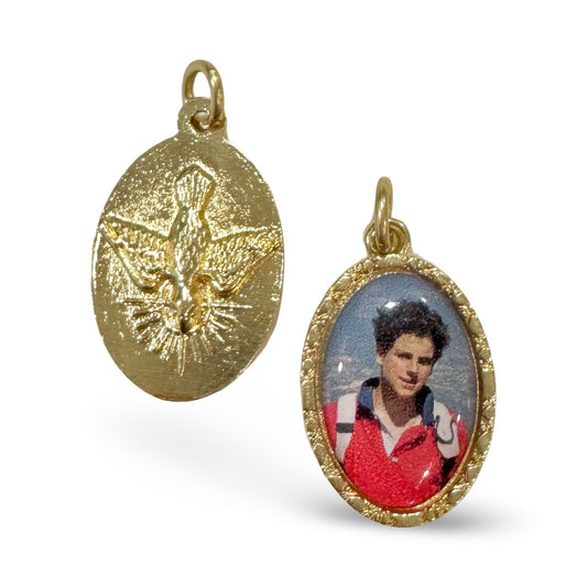 Saint Carlo Acutis Medal with Holy Spirit