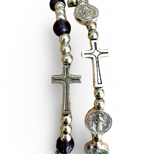 St. Benedict Bracelet Matching Set