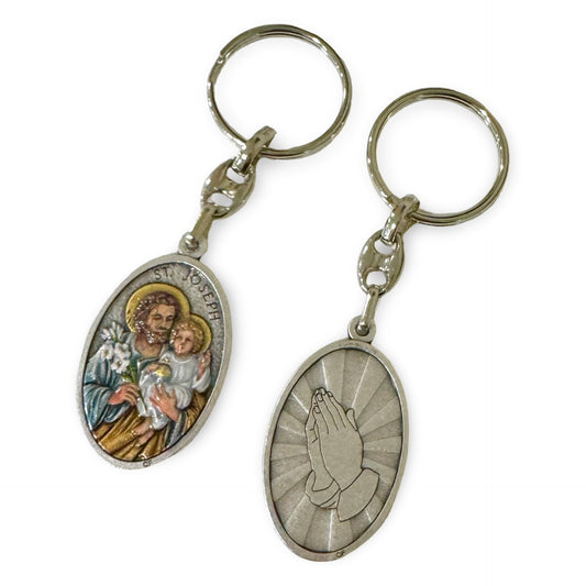 St. Joseph Painted Keychain