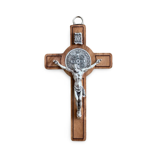 Small Wooden St. Benedict Crucifix