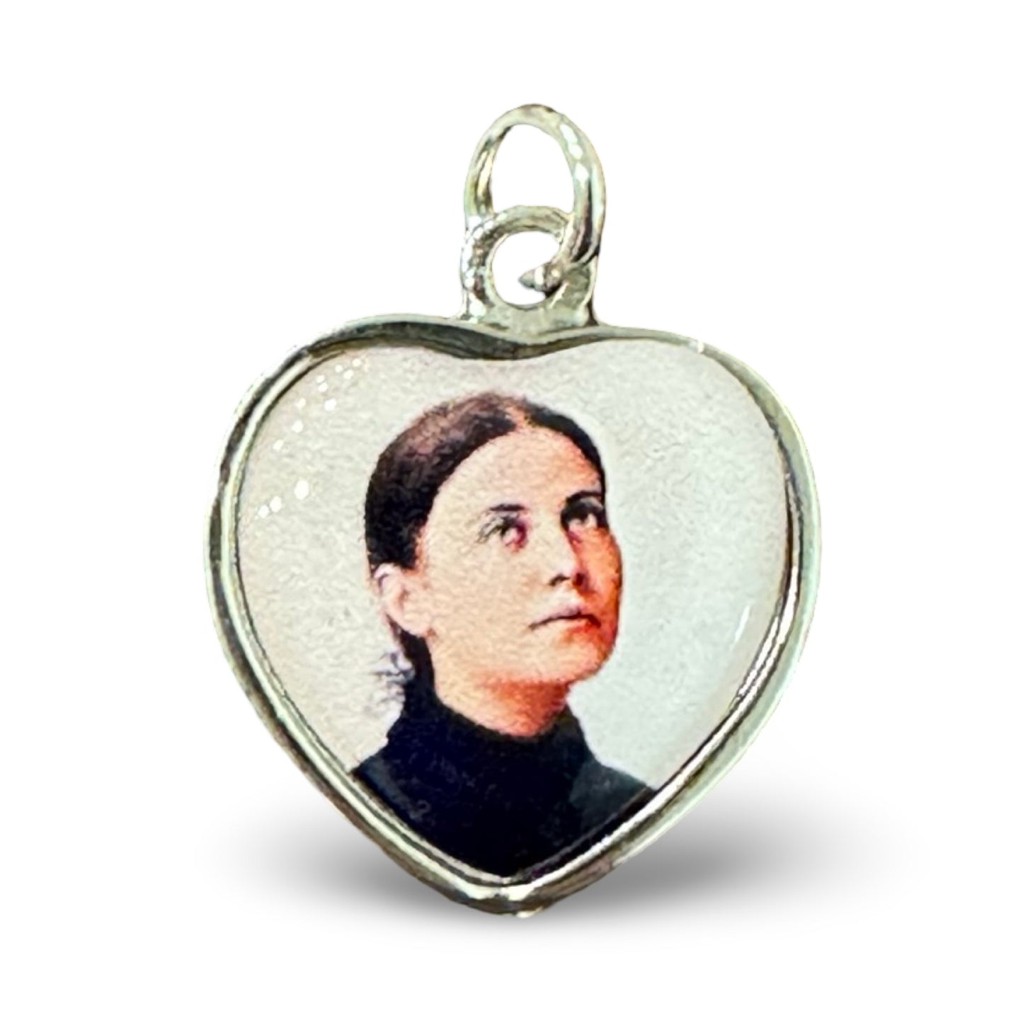 St. Gemma Galgani Heart-Shaped Relic Medal