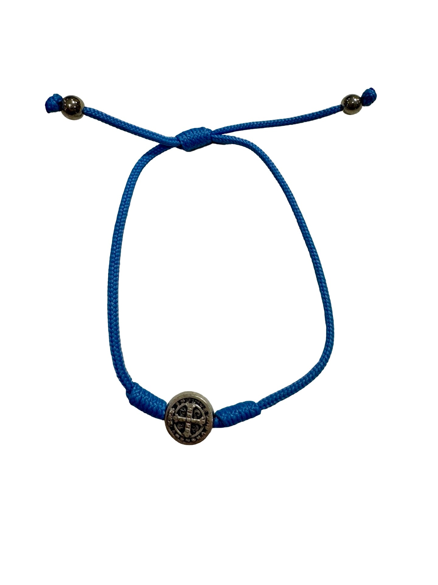 St. Benedict Medal Cord Bracelet of Assorted Colors