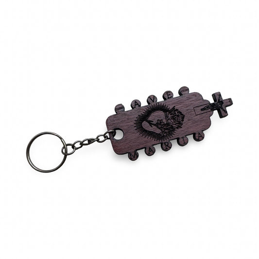 Handmade “Heart of Joseph” Wood Carved Keychain