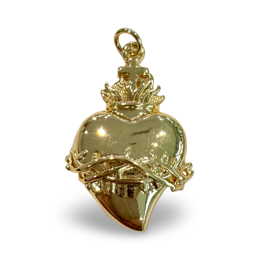 Sacred Heart of Jesus Gold Pendant