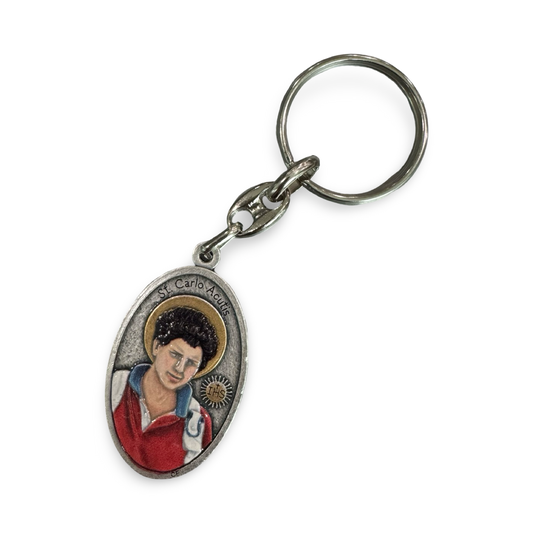 St. Carlo Acutis and St. Francis of Assisi Keychain