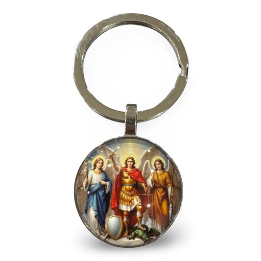 Colorful Keychain of Three Archangels