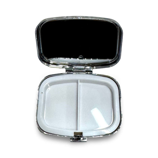 Silver Water Lily Pill Case