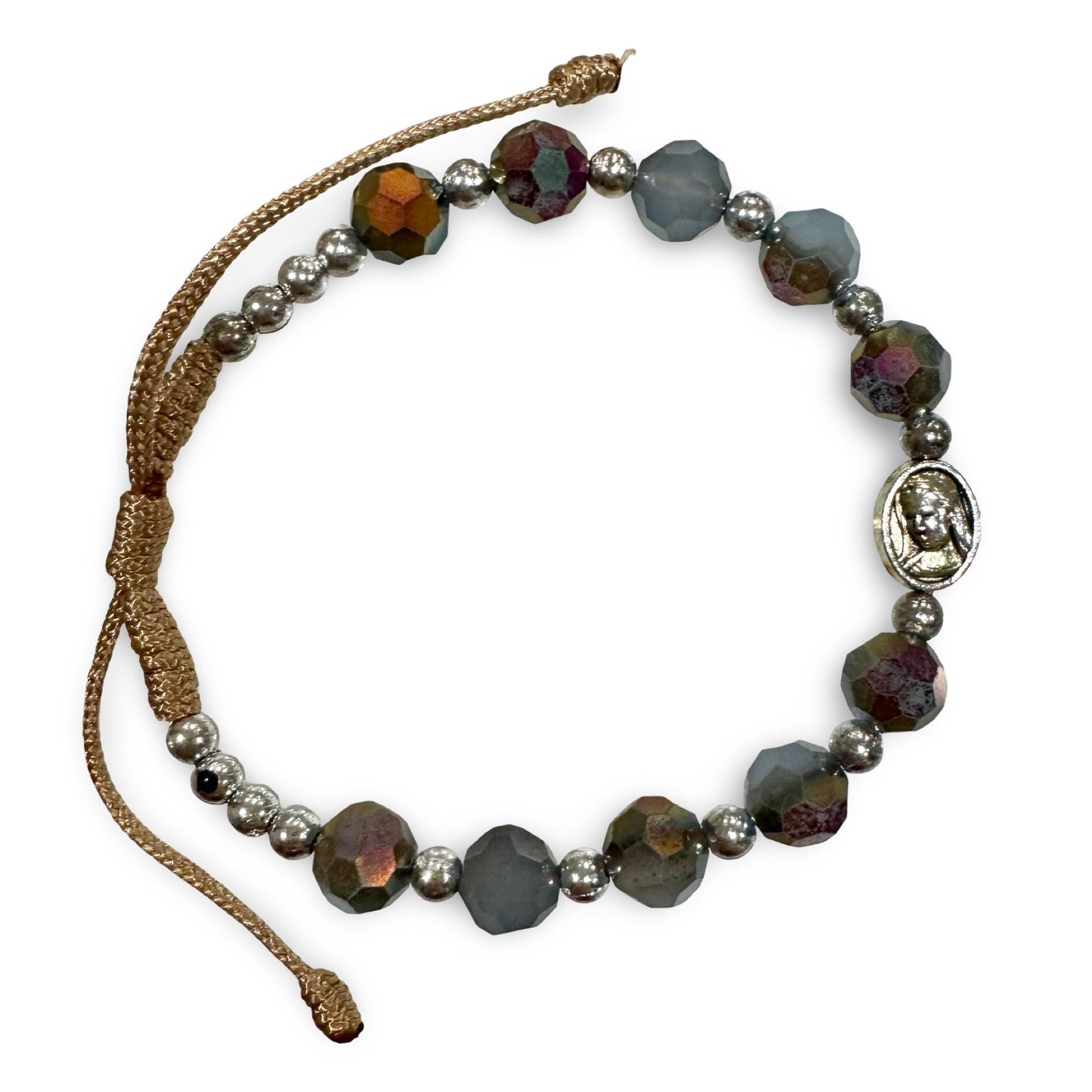 Adjustable Queen of Peace Decade Bracelet