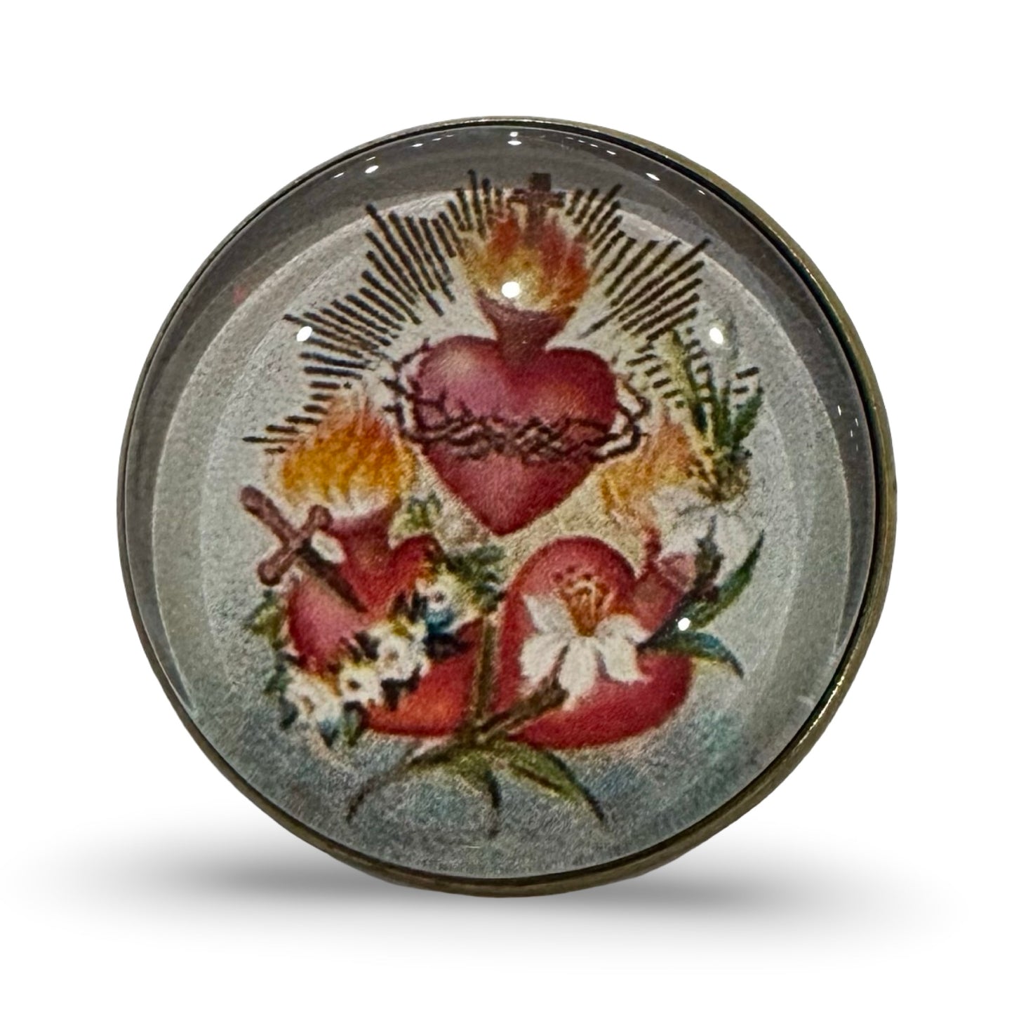 Three Hearts Acrylic Pin