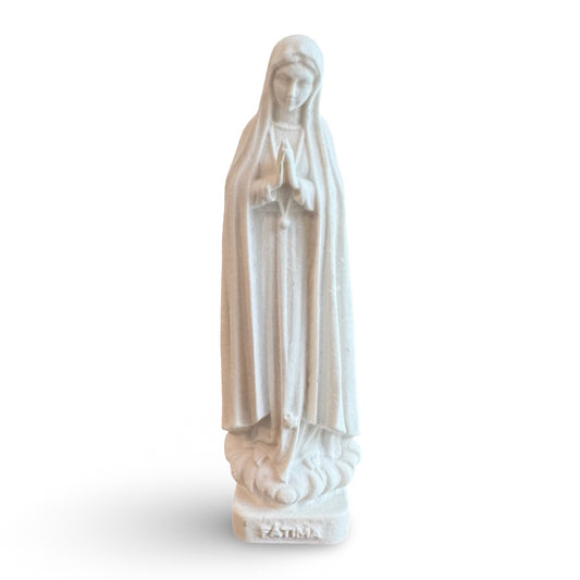 Small White Our Lady of Fatima Statue