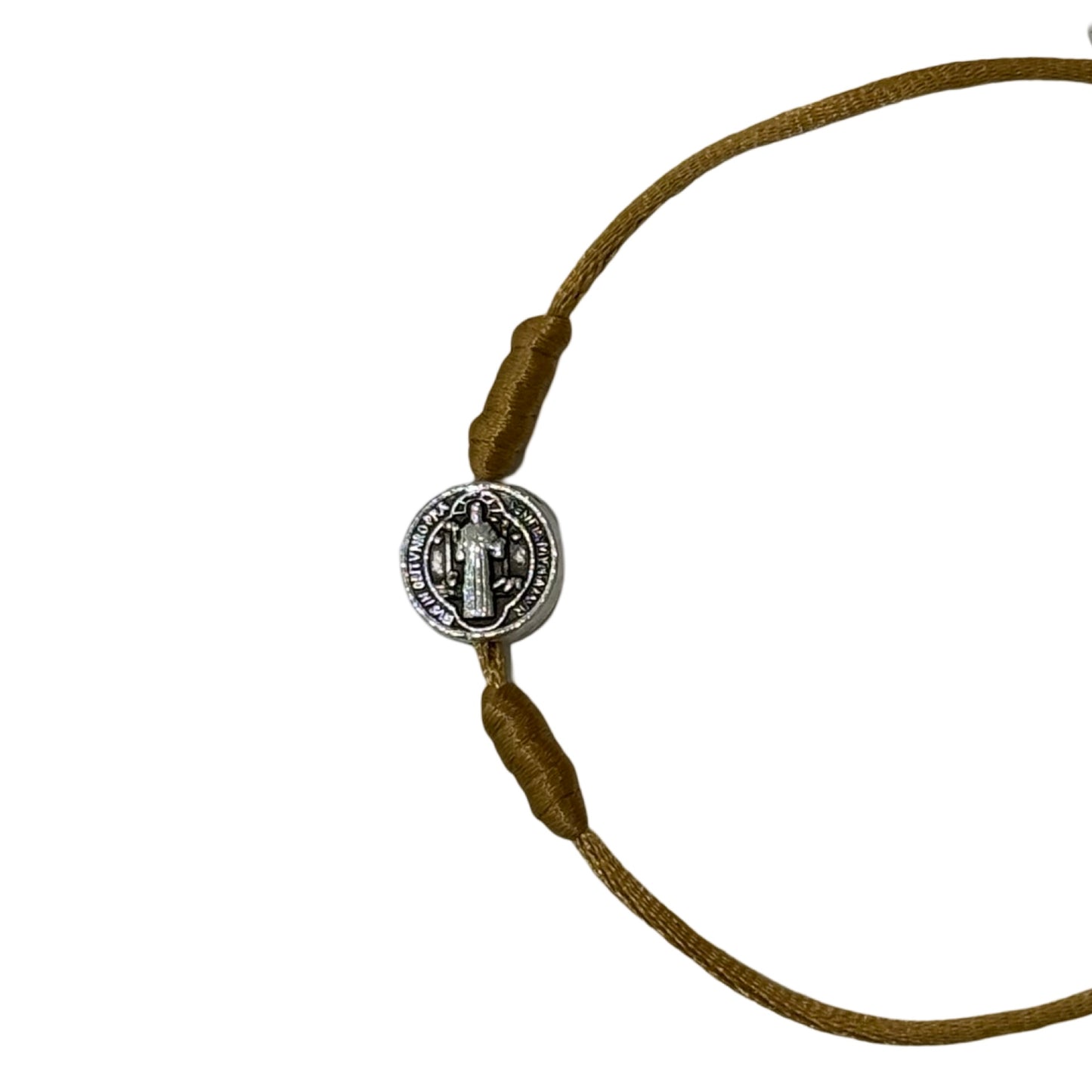 St. Benedict Medal Cord Bracelet of Assorted Colors