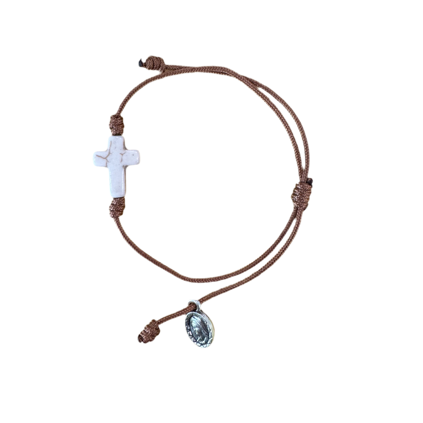 Stone Cross Bracelet