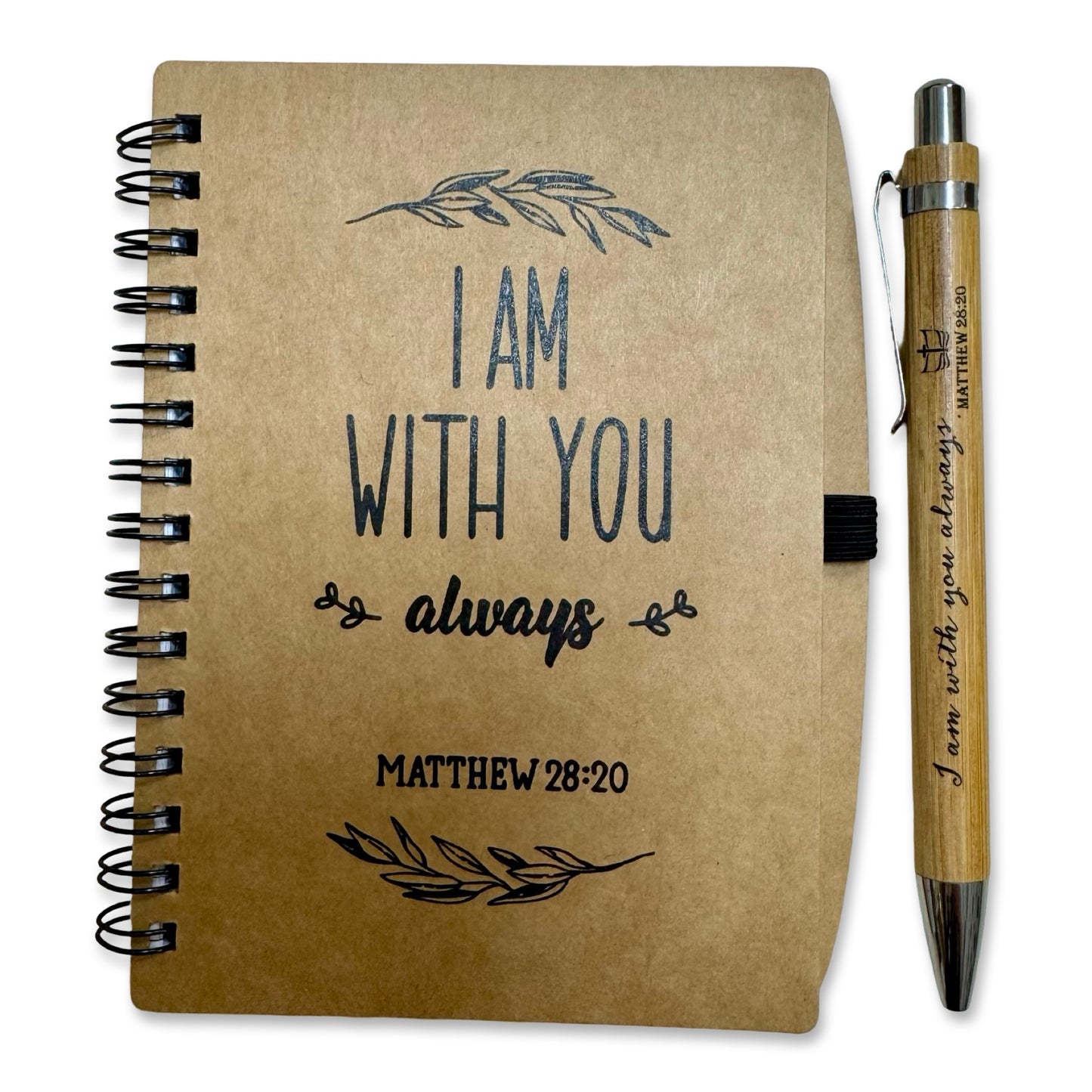 Journal and Pen Set with Assorted Bible Passages