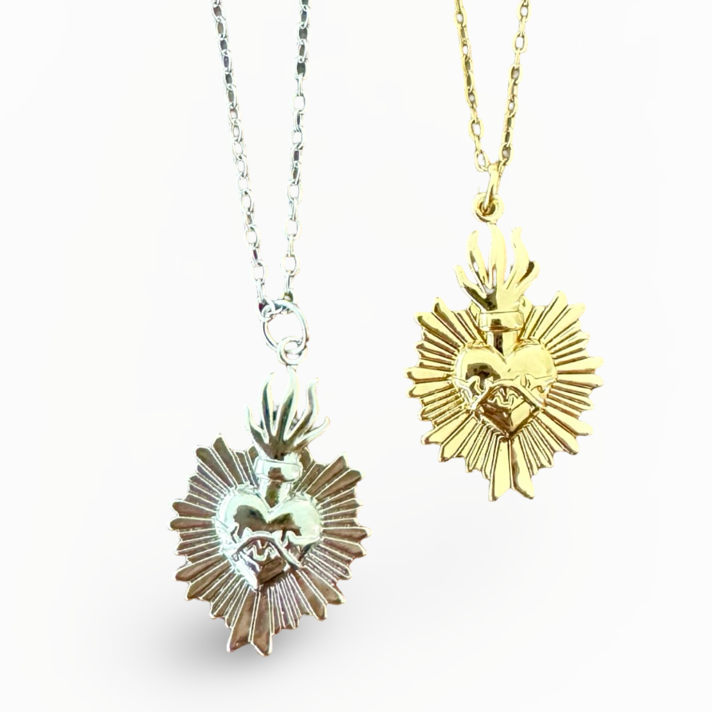 Sacred Heart Necklace - Rays of Divine Love