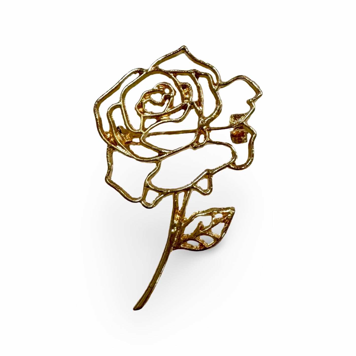 Gold Rose Pin