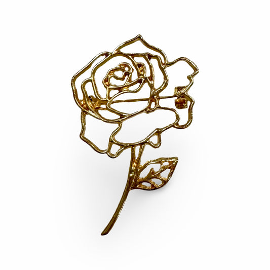 Gold Rose Pin