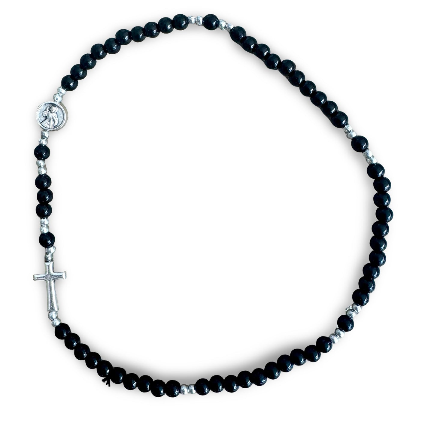 Pearl Queen of Peace Wrap-Around Rosary Bracelet