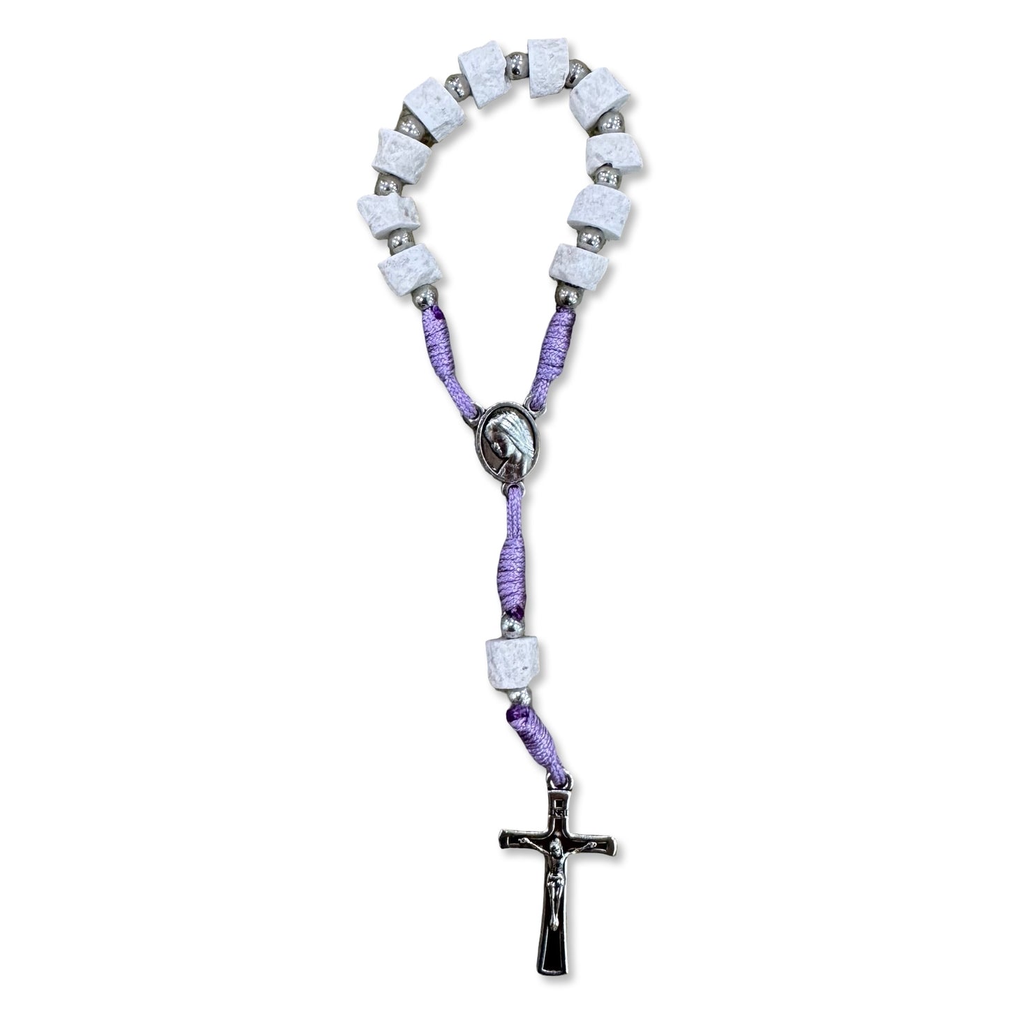 Refined Stone Our Lady Queen of Peace Decade Rosary