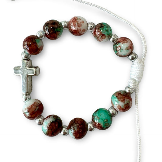 Cross Marble Decade Bracelet