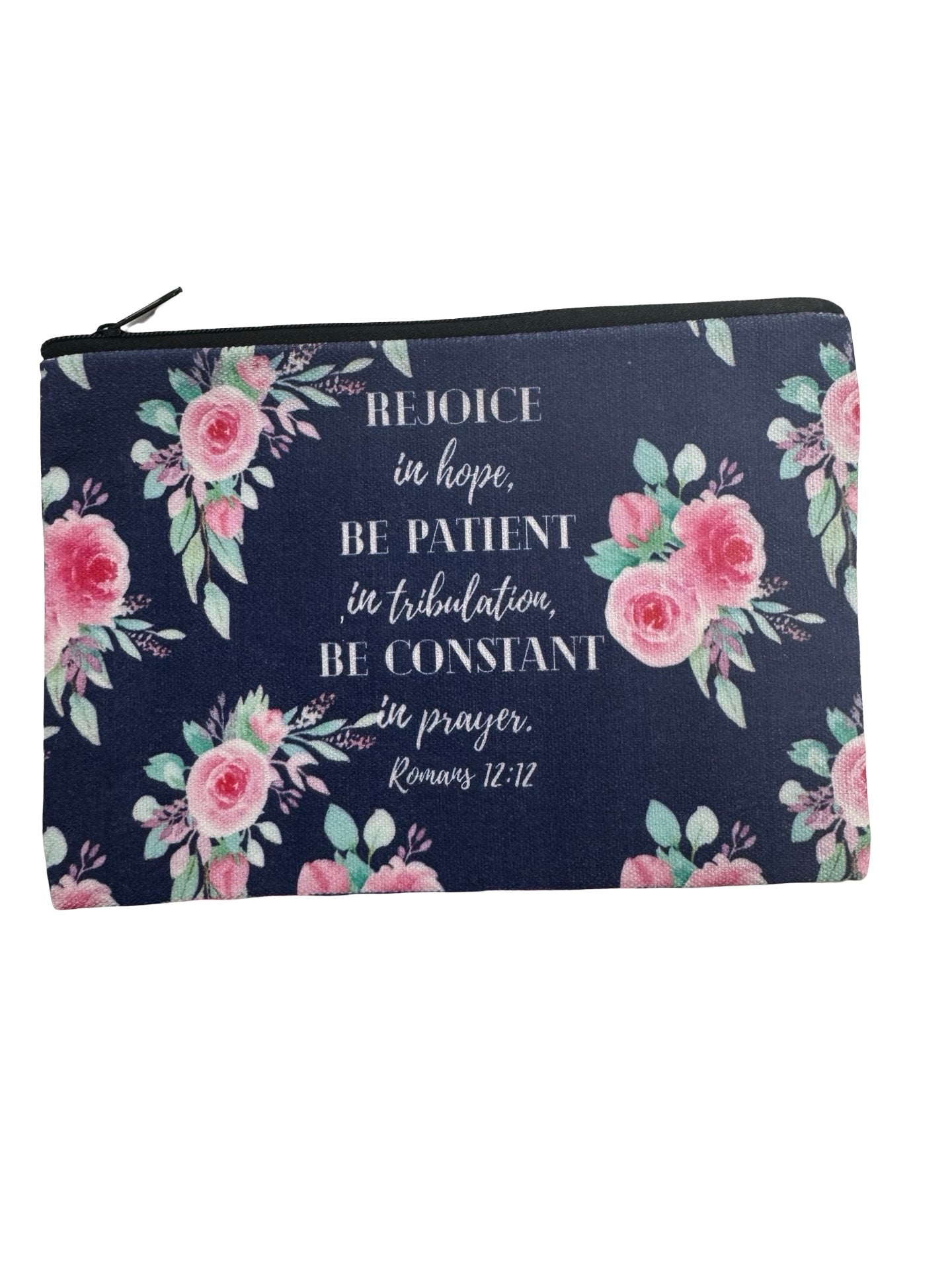 Colorful Bible Verse Zipper Pouches of Assorted Designs