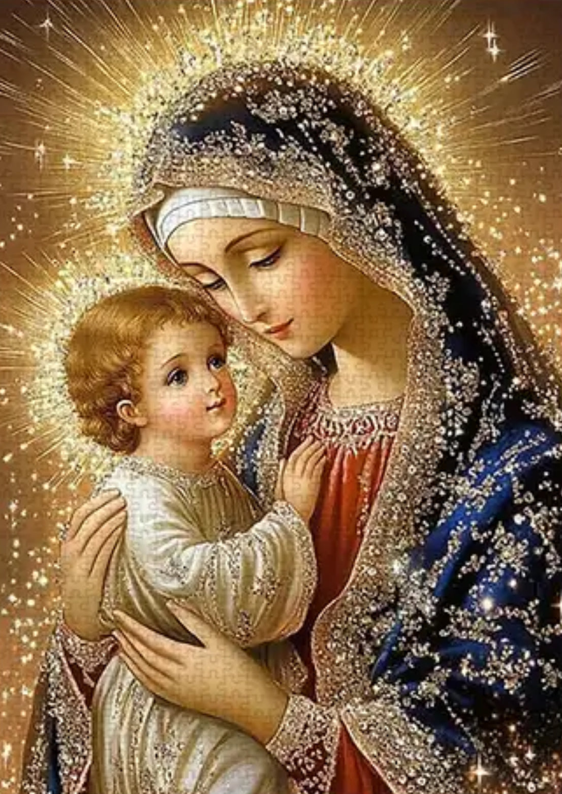 Virgin Mary and Baby Jesus - 1,000 Piece Puzzle