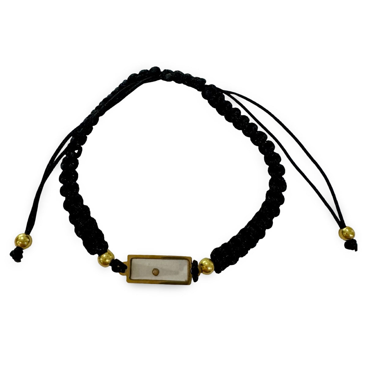 Woven Bracelet with Mustard Seed
