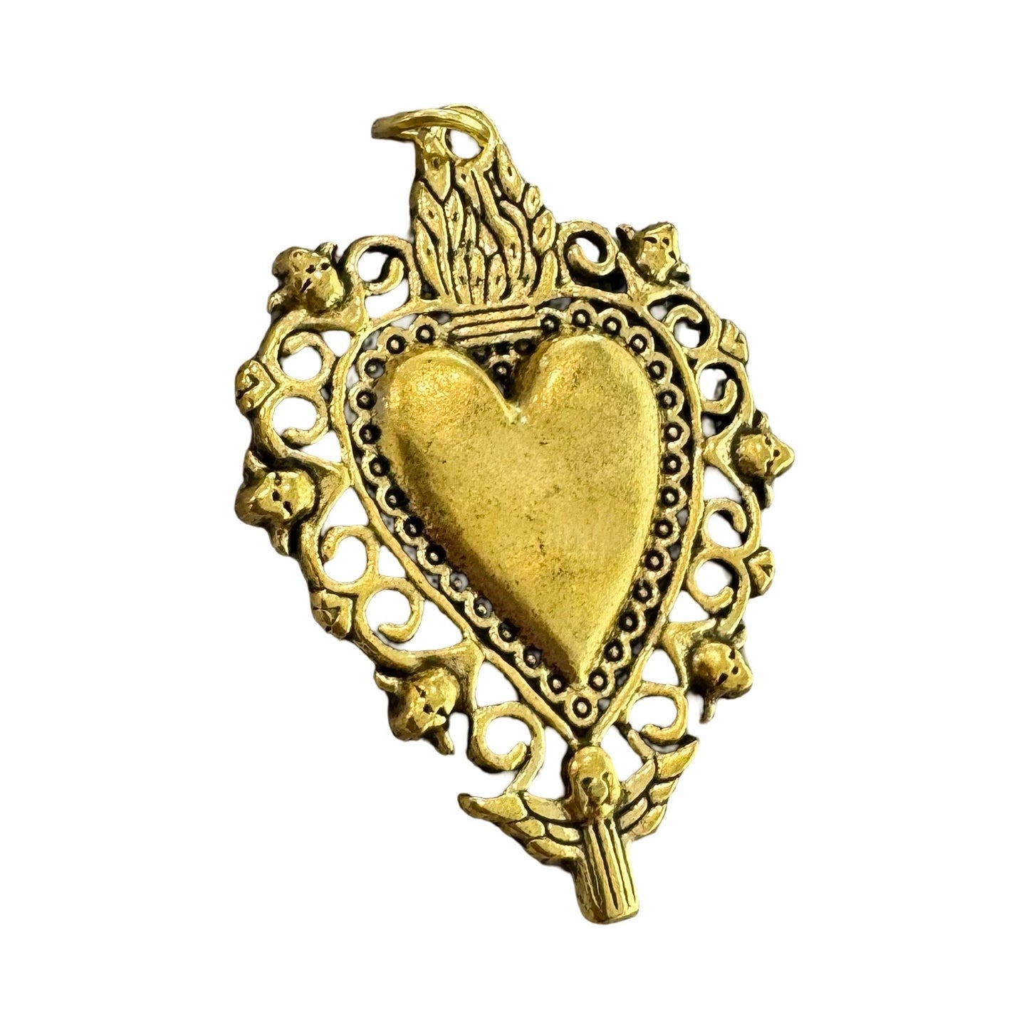 Assorted Gold Heart Pendants