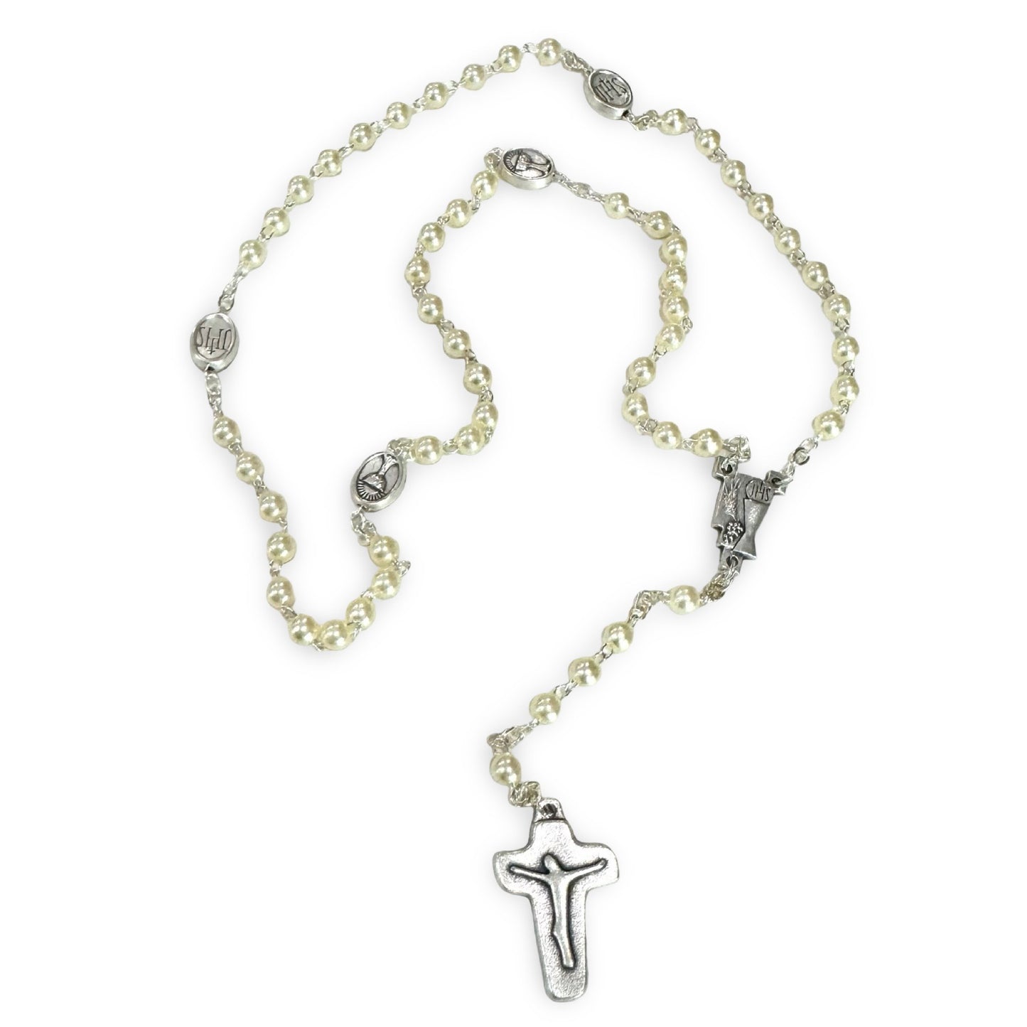 Pearl First Communion Rosary