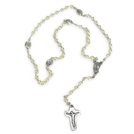 Pearl First Communion Rosary