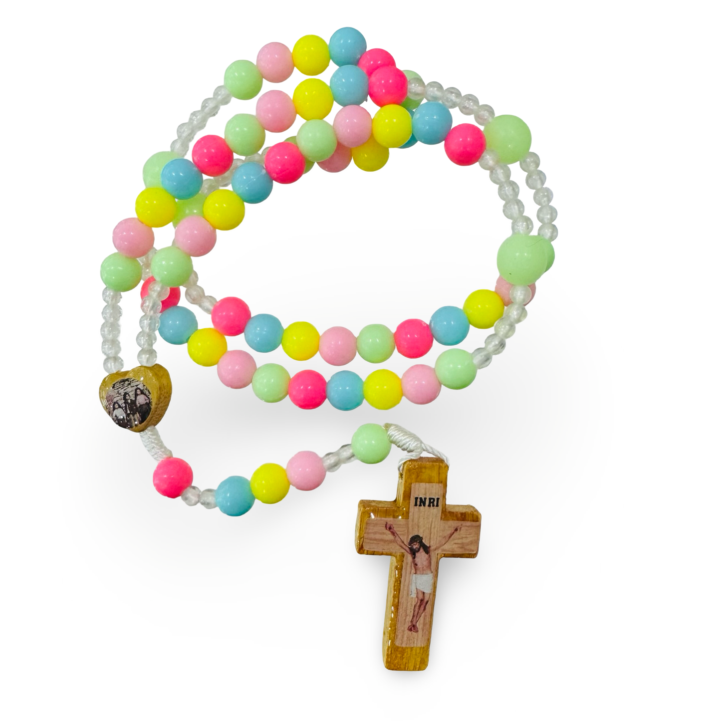 Bright Multicolored Fatima Children’s Rosary