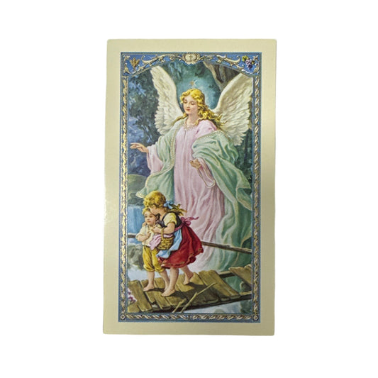 Guardian Angel Holy Card