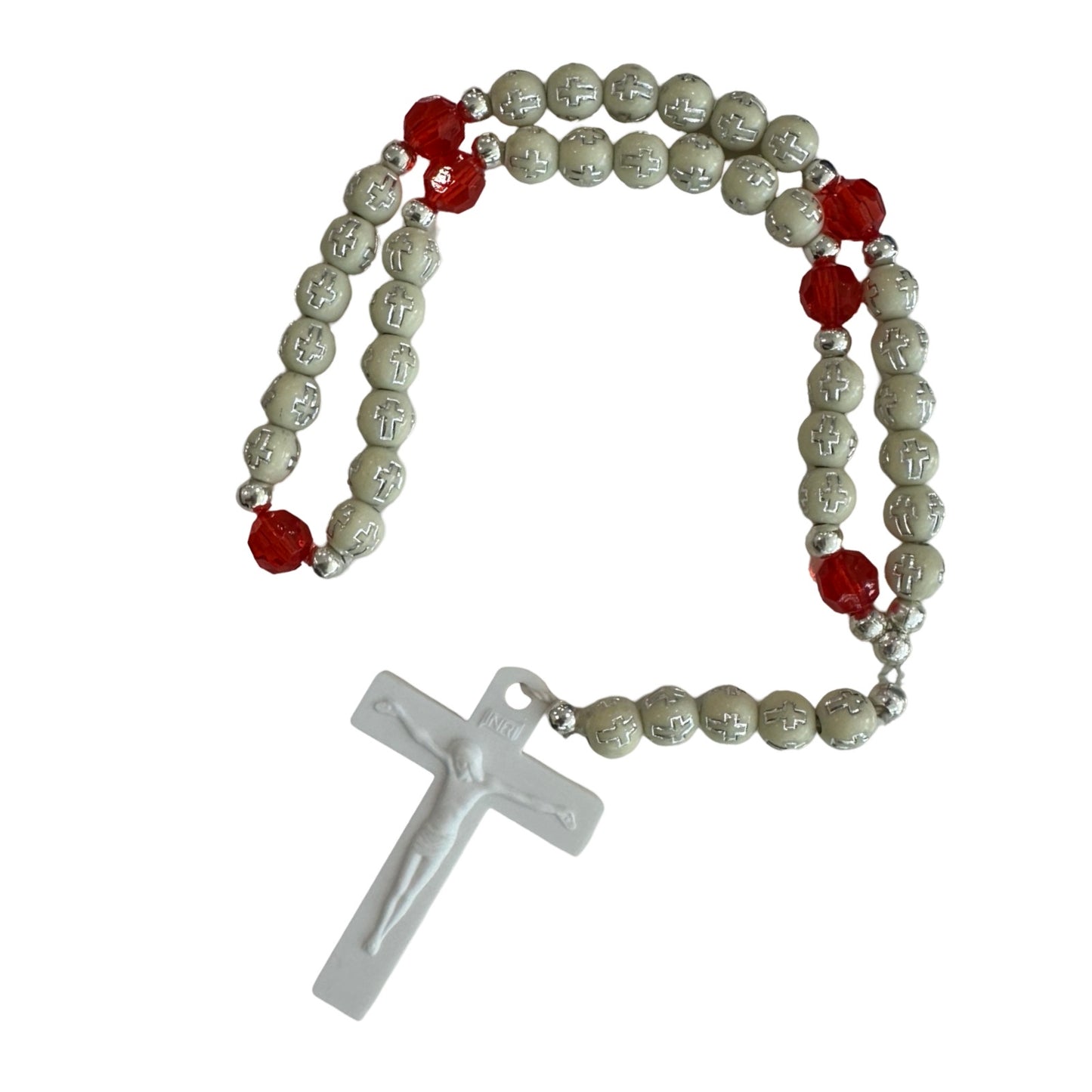 Wooden Chaplet of the Holy Face with Prayer Card