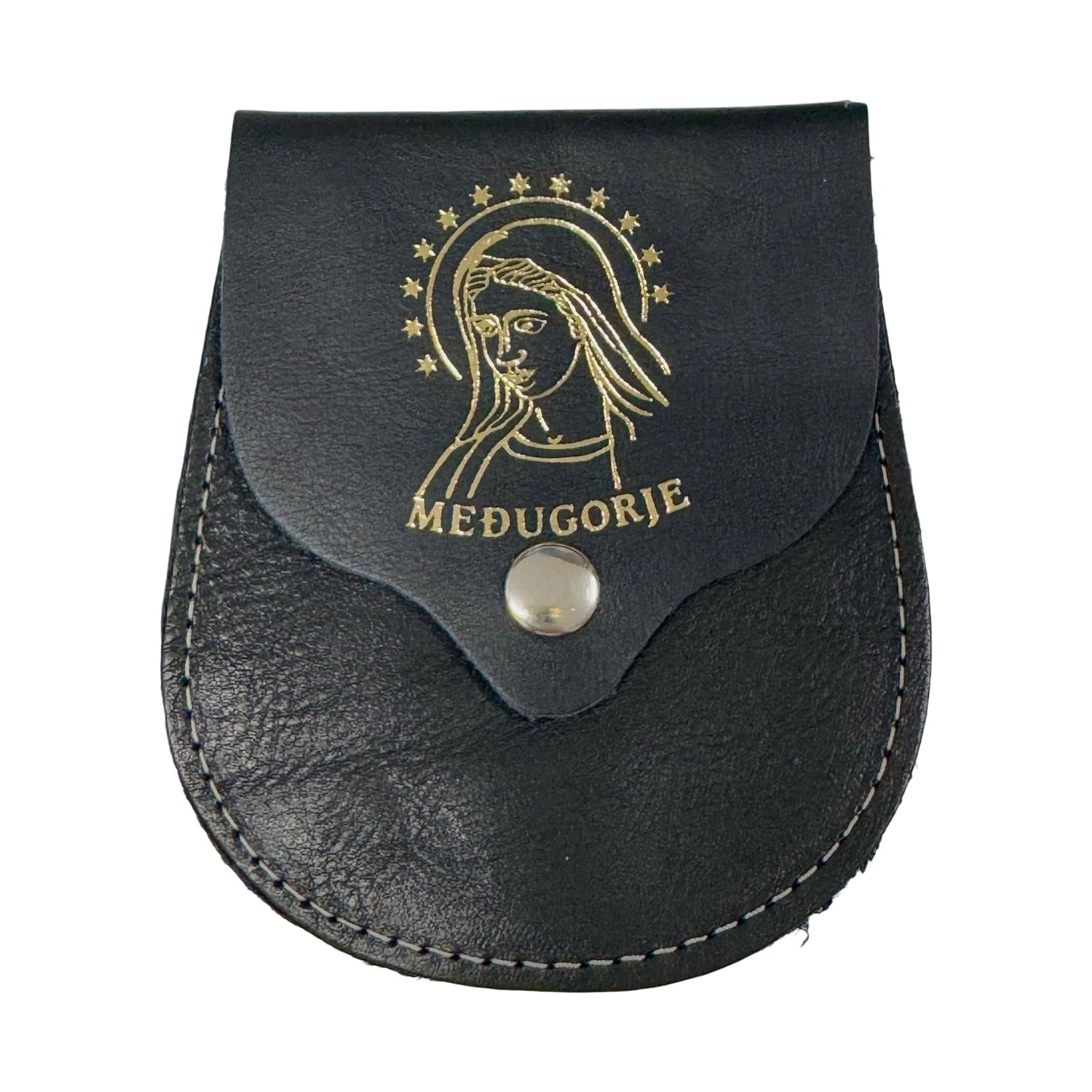 Queen of Peace Leather Pouch of Assorted Colors