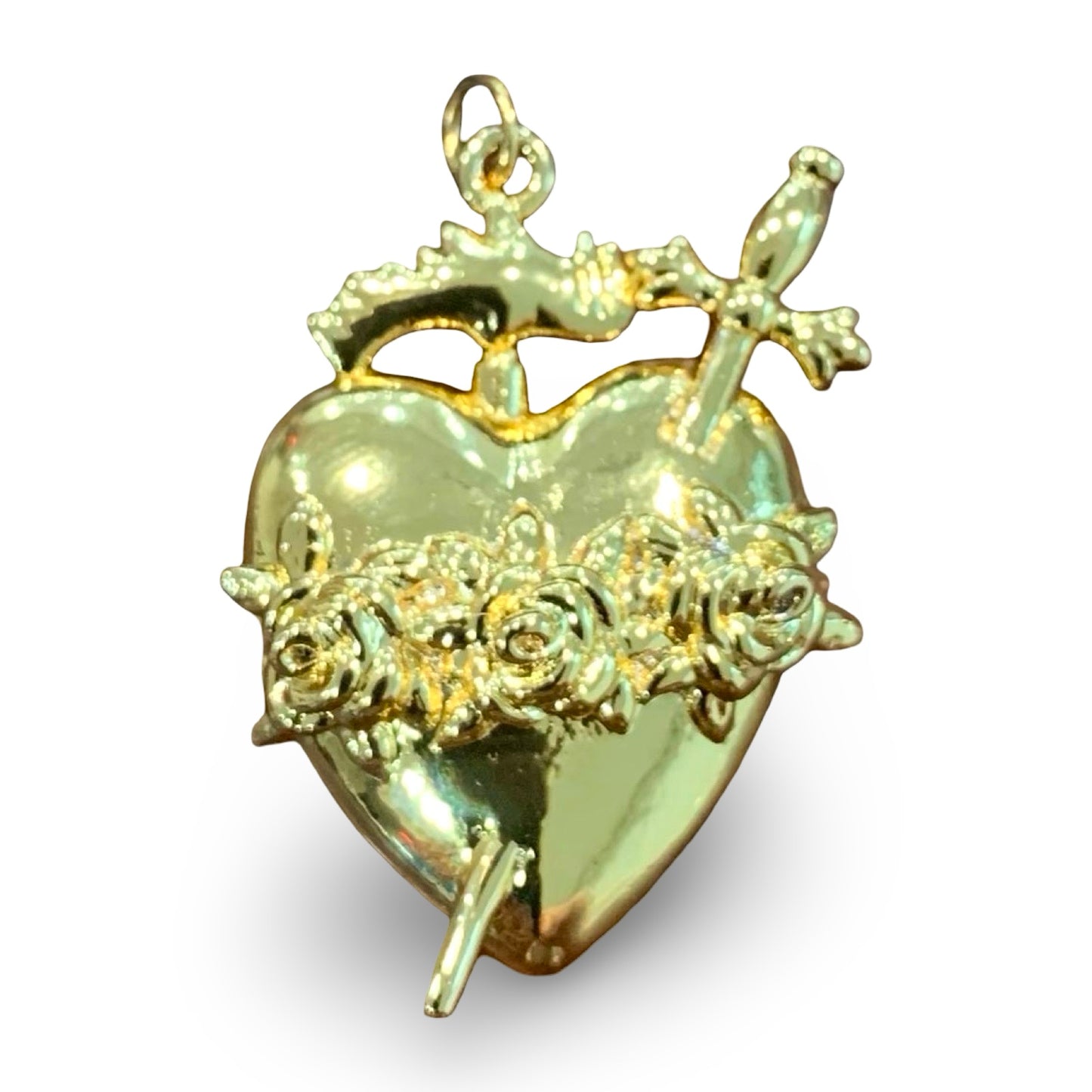 Golden Immaculate Heart Pendant