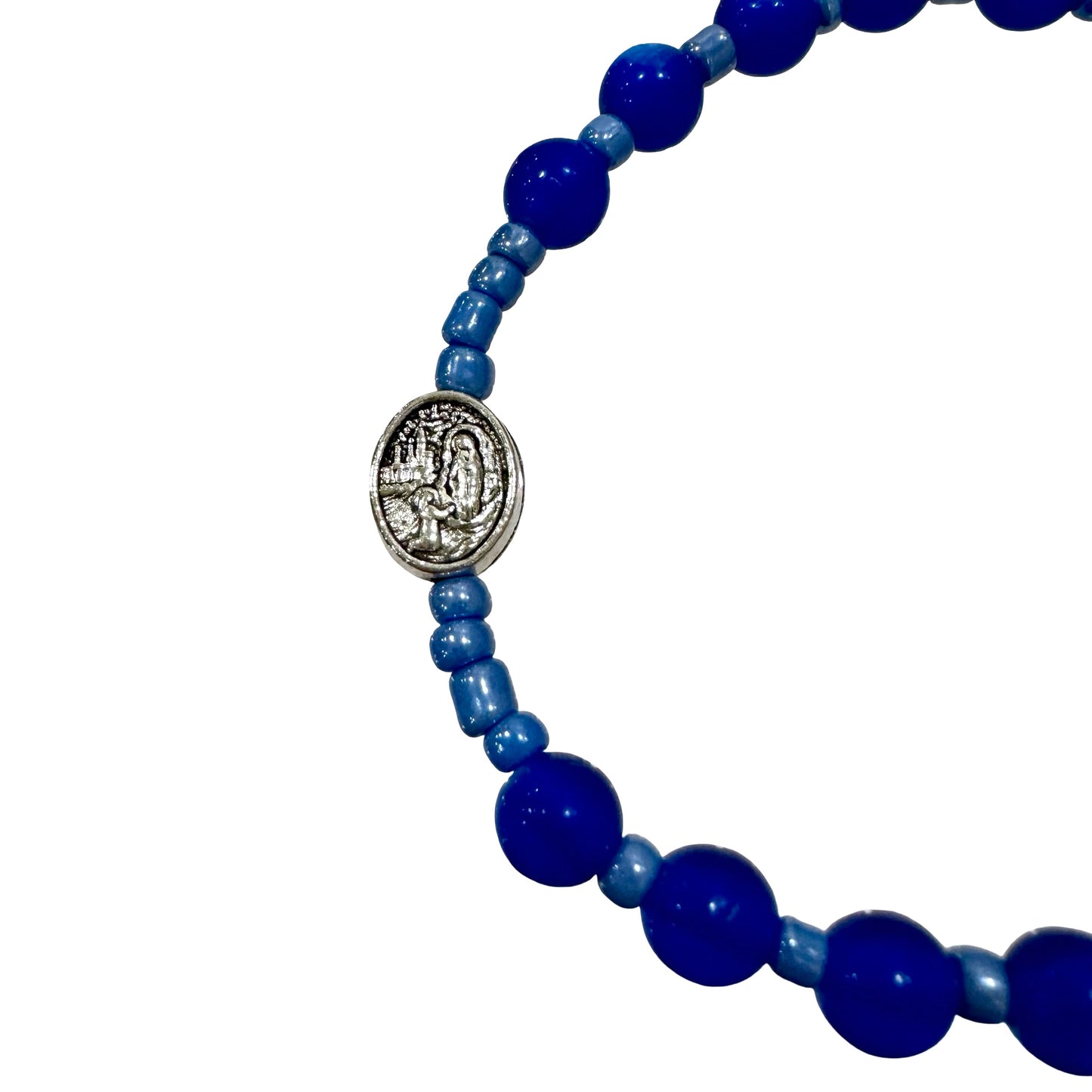 Our Lady of Lourdes Cross Bracelet in Multiple Colors