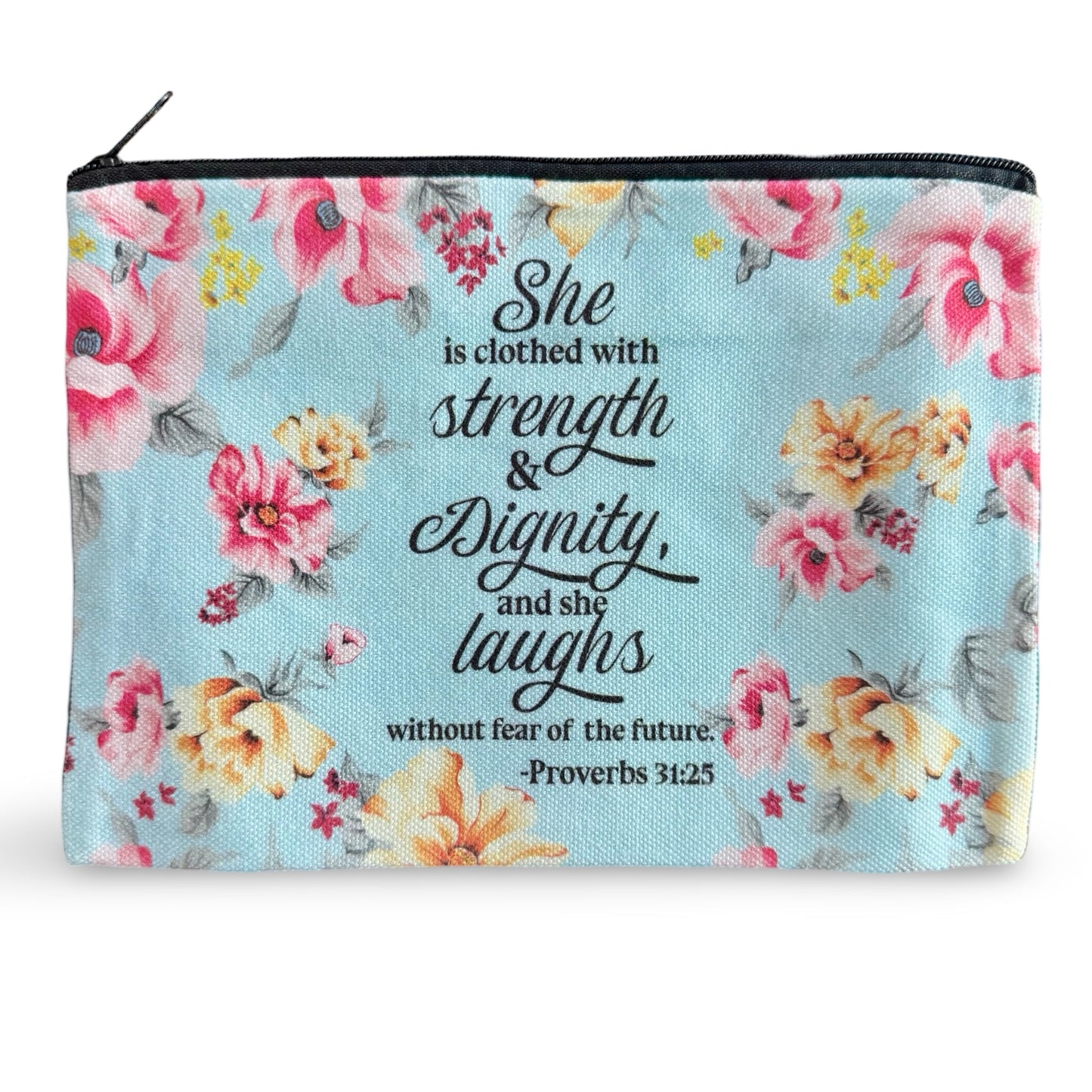 Colorful Bible Verse Zipper Pouches of Assorted Designs