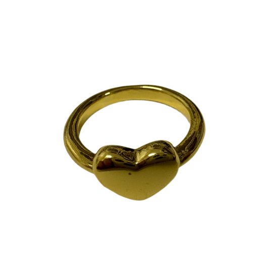 Gold Heart Classic Ring