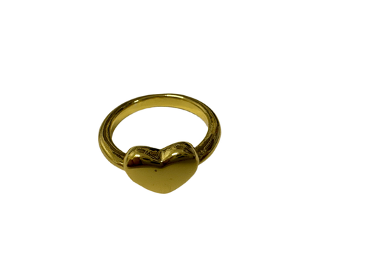 Gold Heart Classic Ring