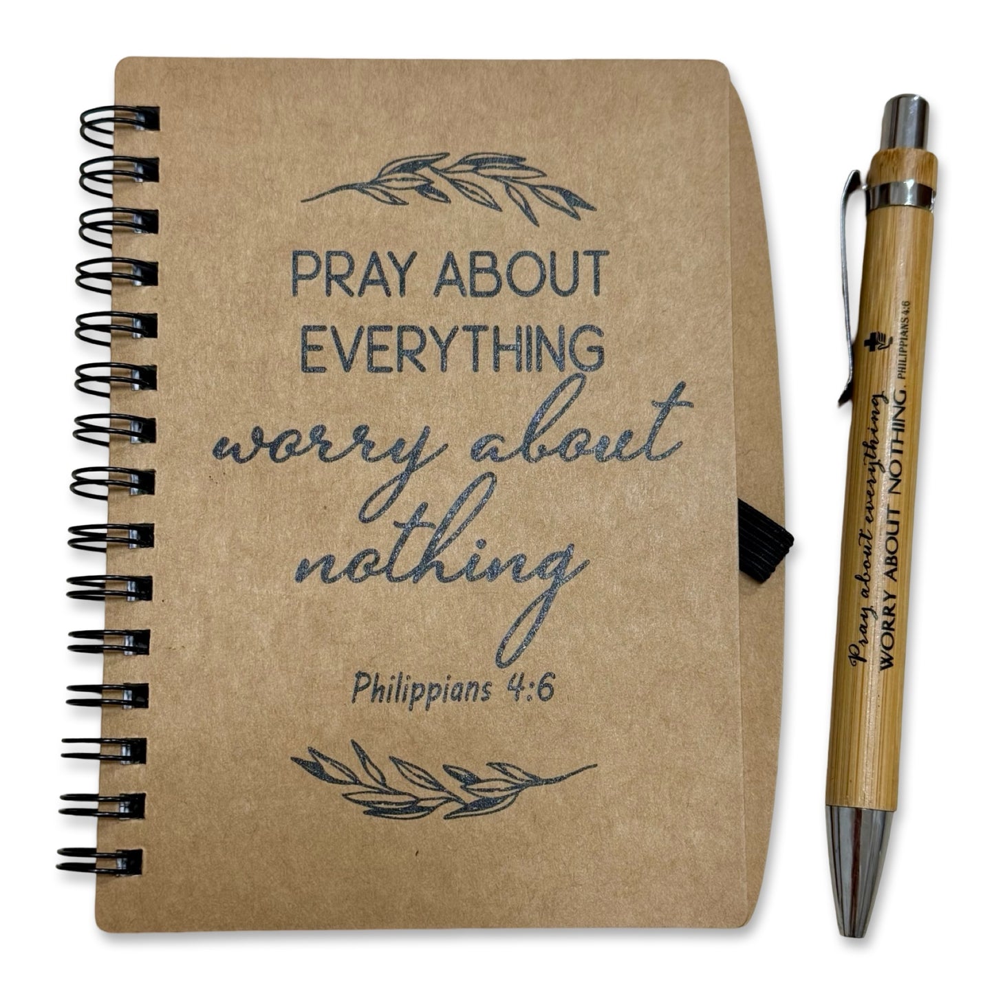 Journal and Pen Set with Assorted Bible Passages