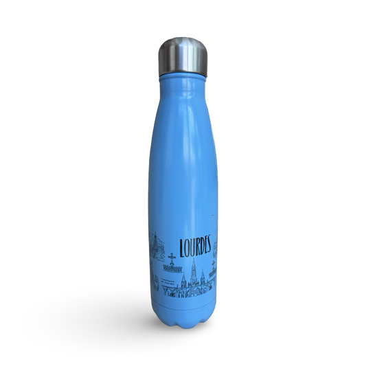 Blue Lourdes Insulated Water Bottle