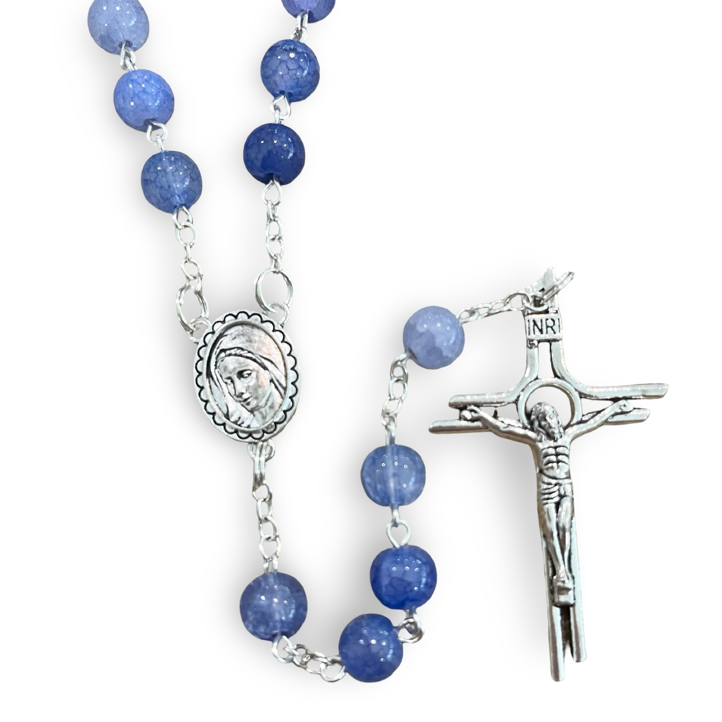 Large Marble Fatima Rosaries of Assorted Colors