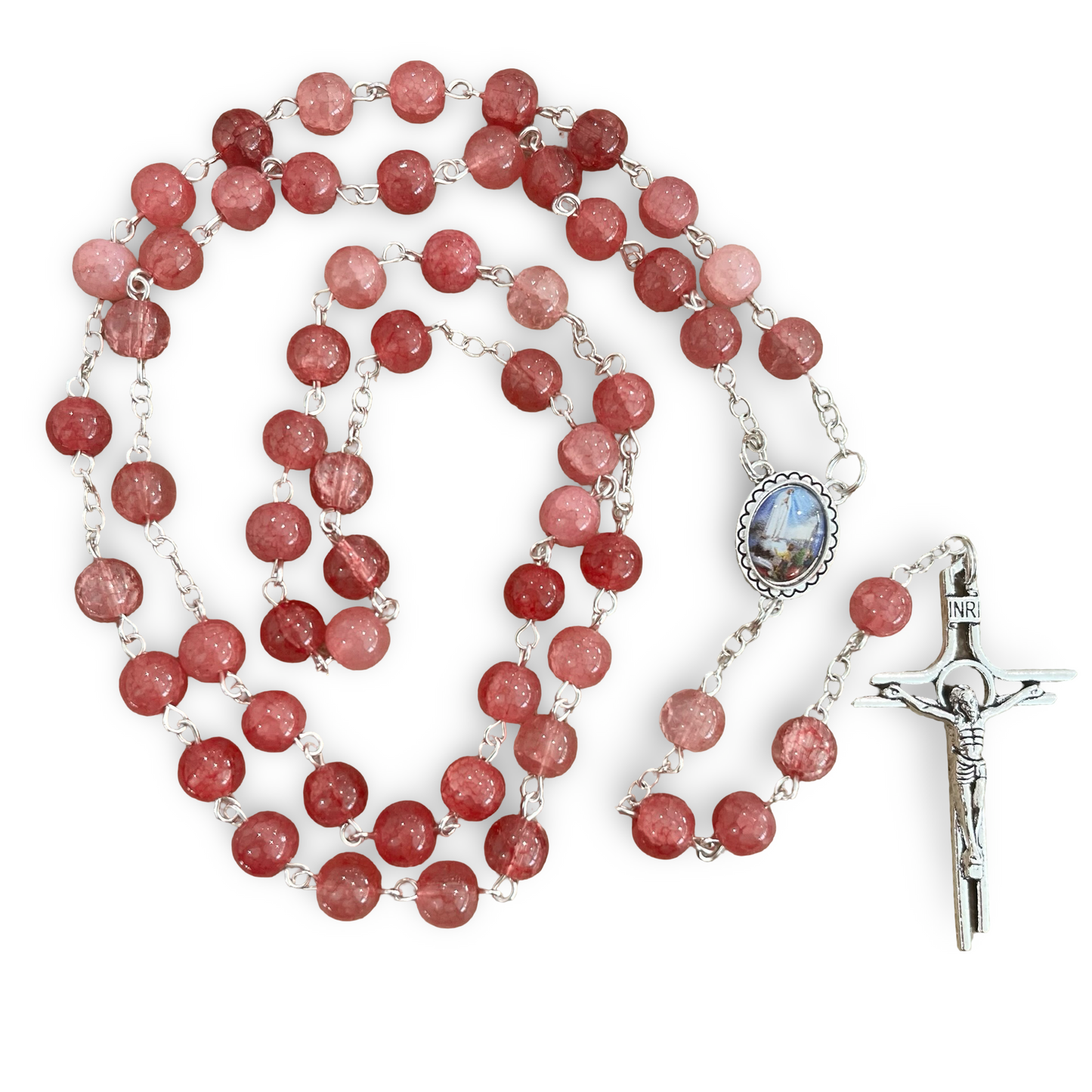 Large Marble Fatima Rosaries of Assorted Colors