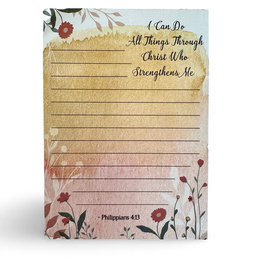Small Note Pad with Scripture Quotes