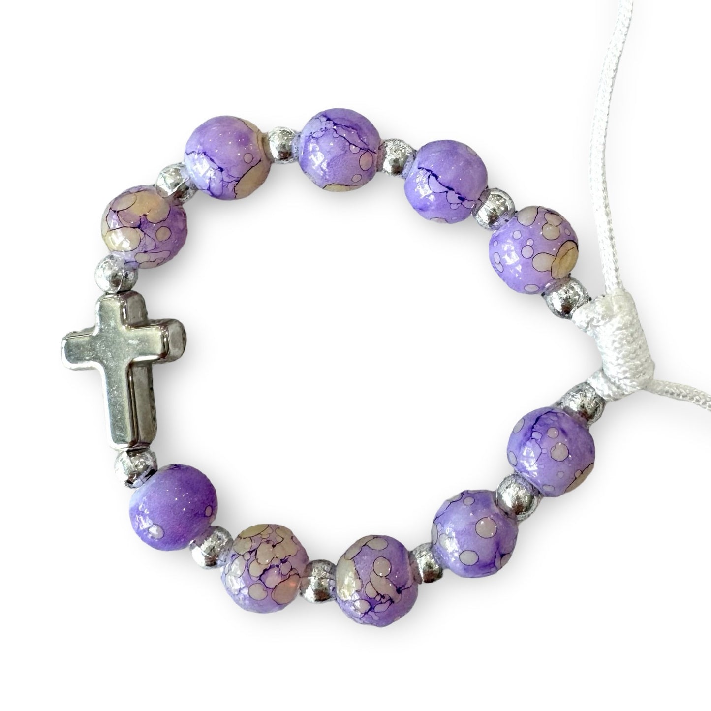 Cross Marble Decade Bracelet