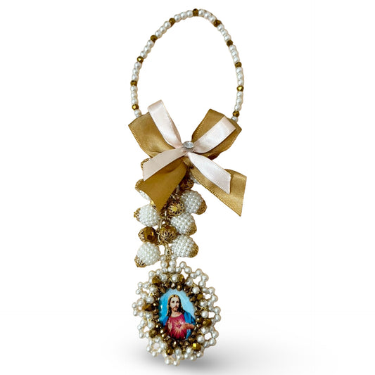 Our Lady of Guadalupe & Sacred Heart Door Hanger