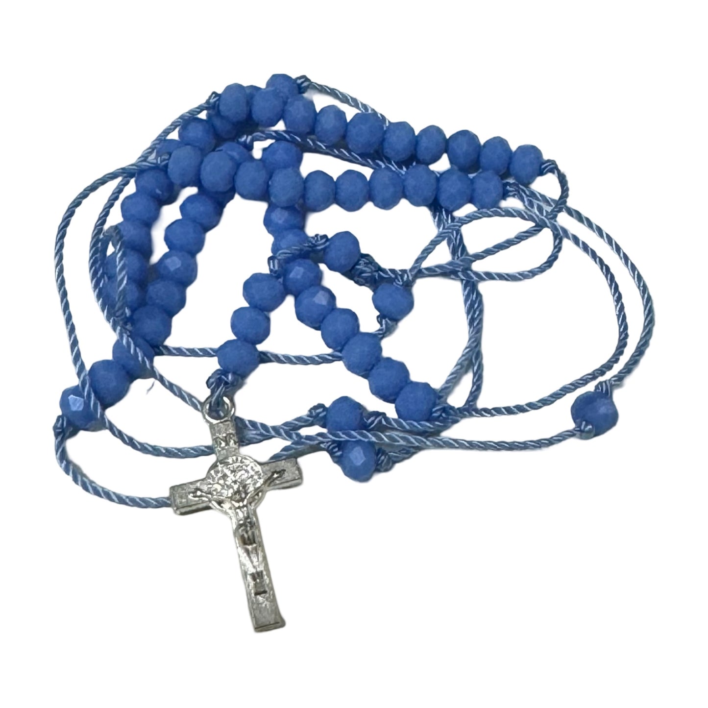 Delicate Rosary Necklace of Assorted Colors