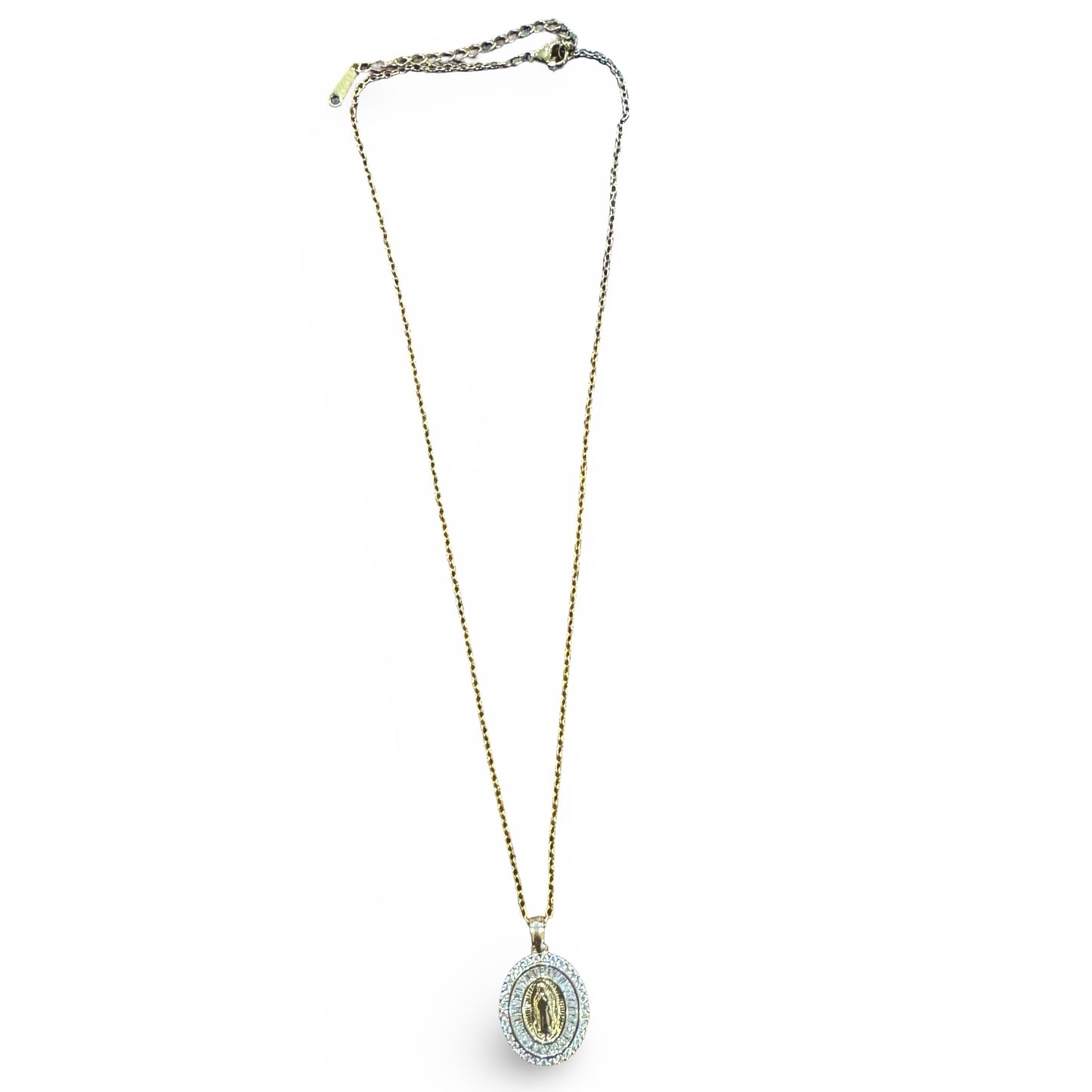 Our Lady of Guadalupe Rhinestone Necklace