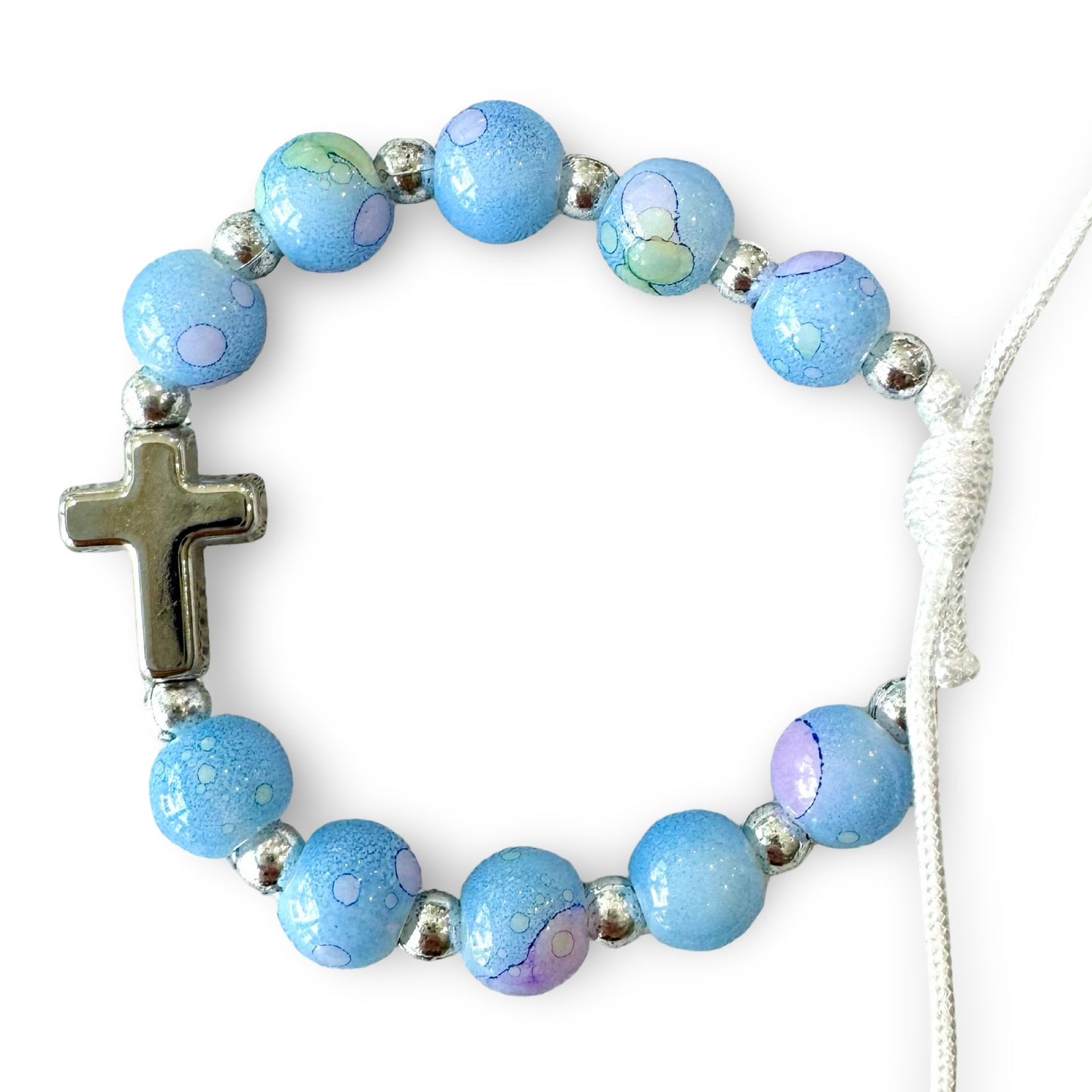Cross Marble Decade Bracelet