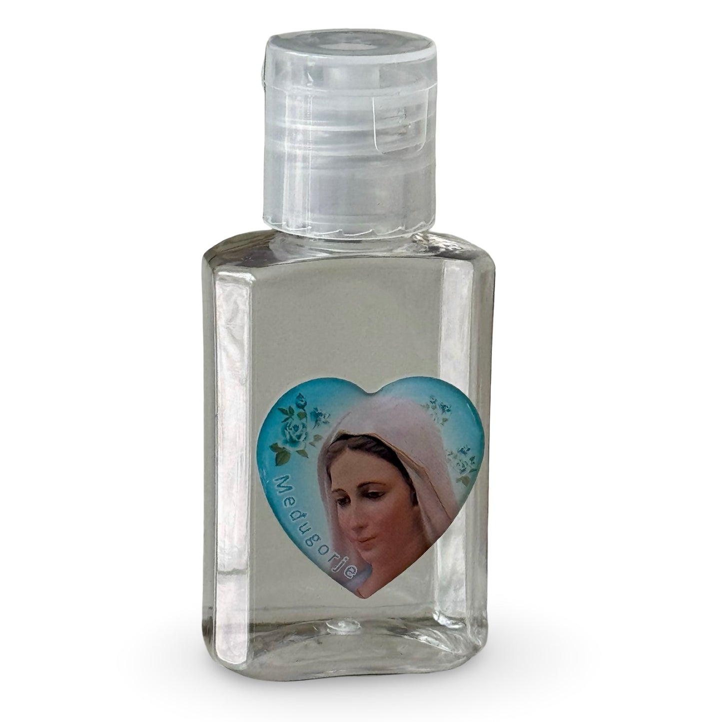 Our Lady Queen of Peace Plastic Holy Water Bottle