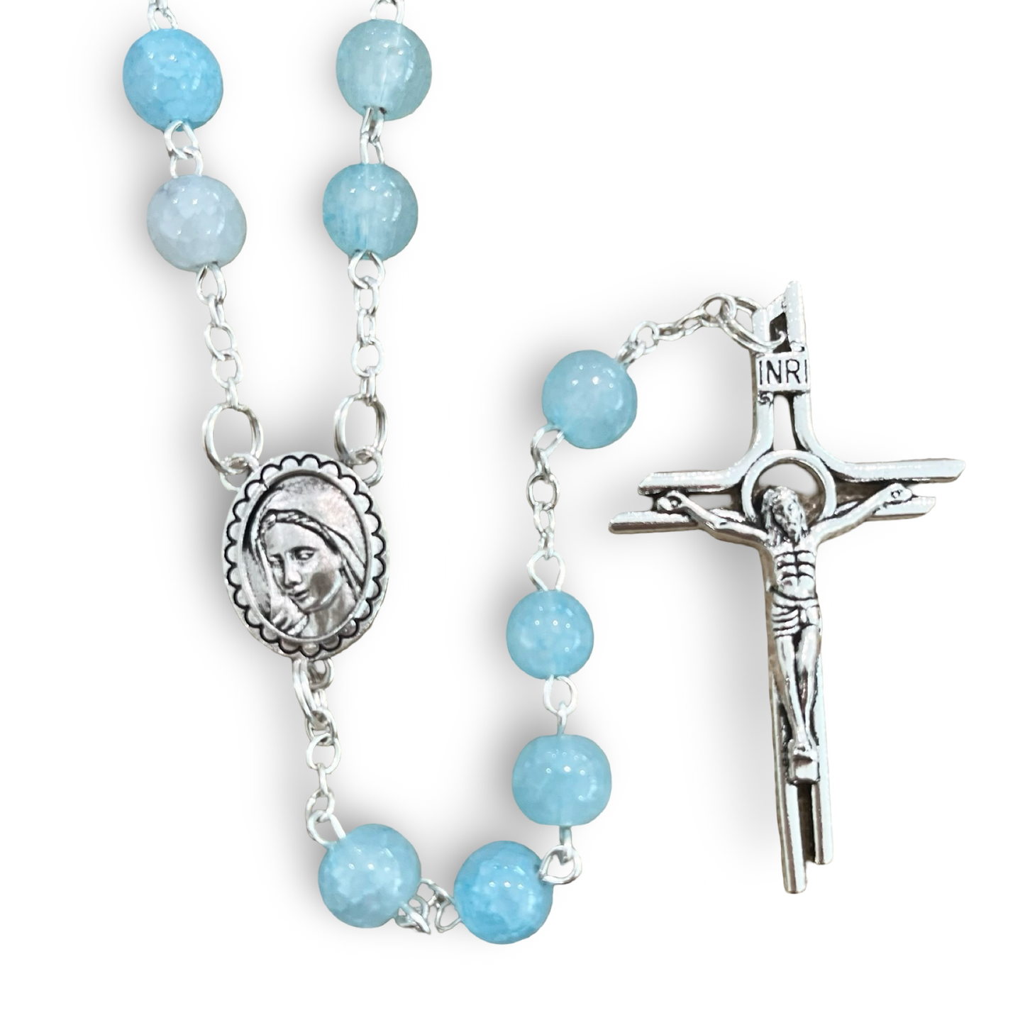Large Marble Fatima Rosaries of Assorted Colors